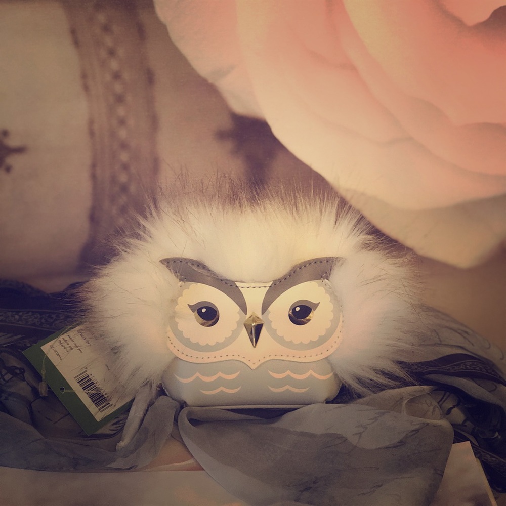 Kate spade star bright owl coin purse